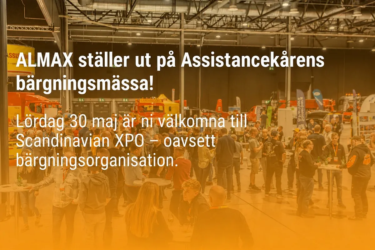 Maxino biltrailer med orange sidopanel